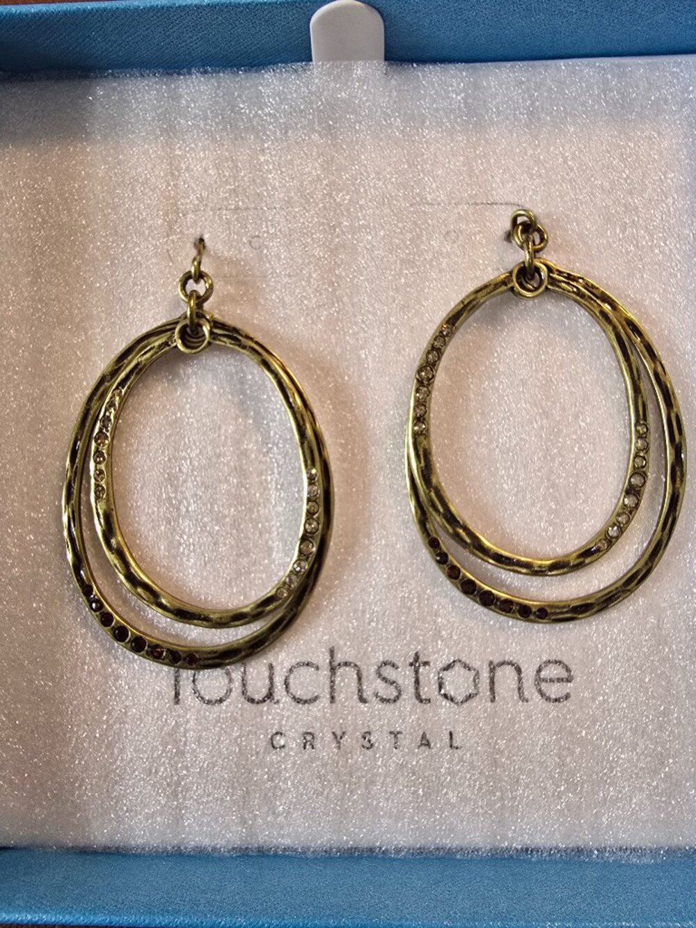 NWT Touchstone Crystal Entwinded Earrings